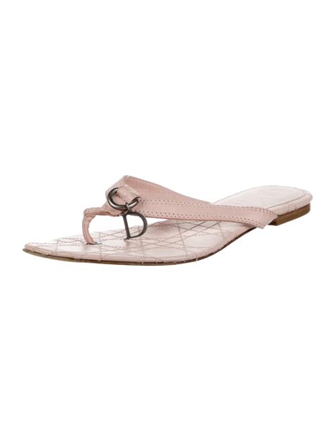 christian dior women's flip flops.